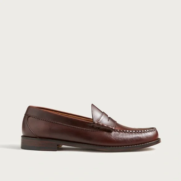 J. Crew Camden loafers with leather soles in Whiskey Size 10 1/2 $258 BJ009